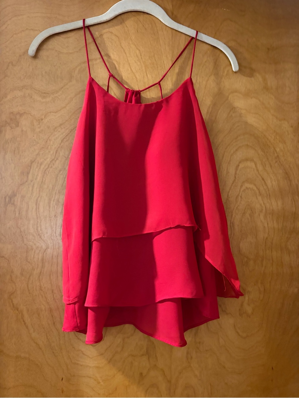 Emmelee for F.C. Red Layered Spaghetti-Strap Cami